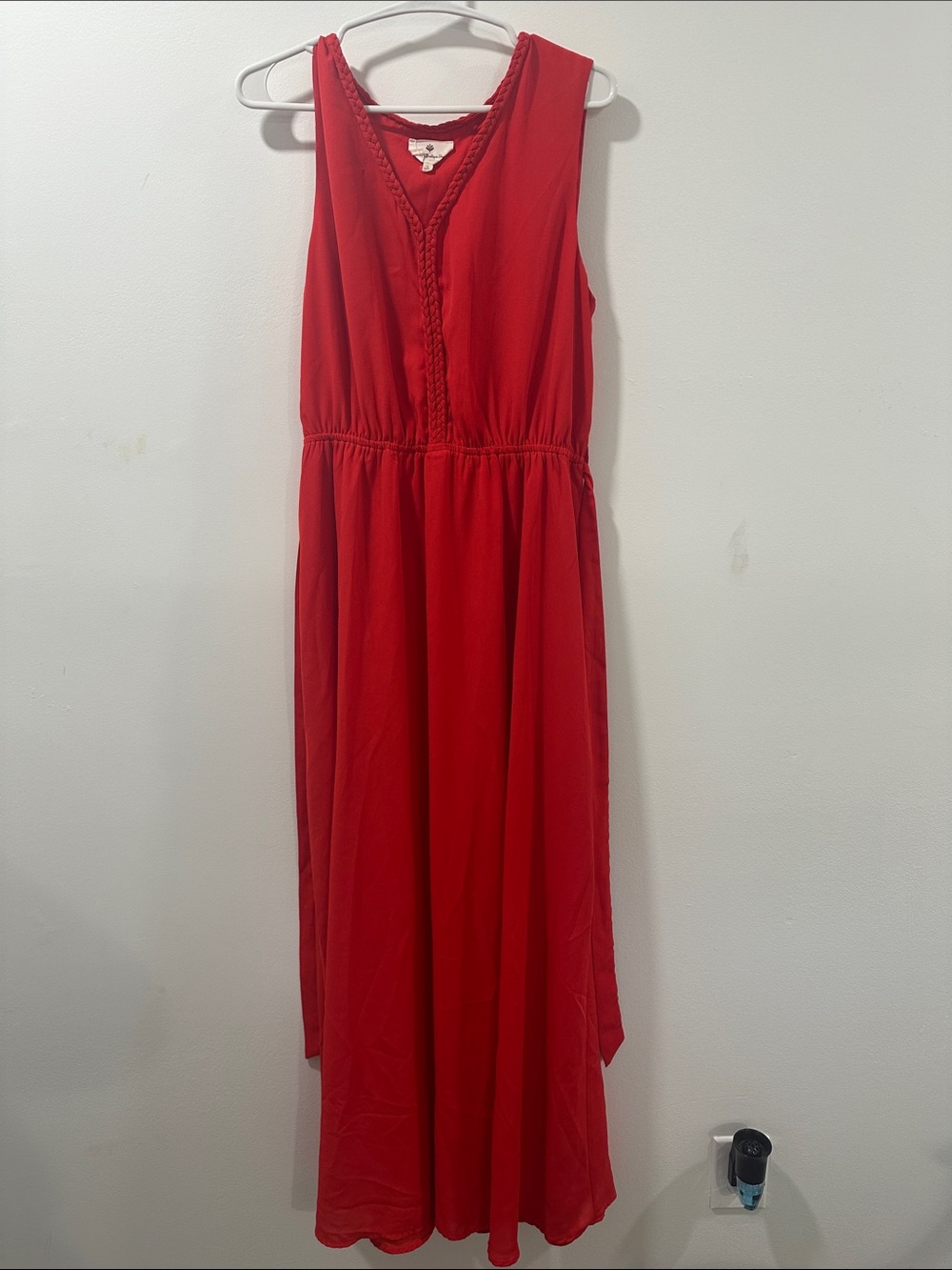 Red Sleeveless Maxi Dress